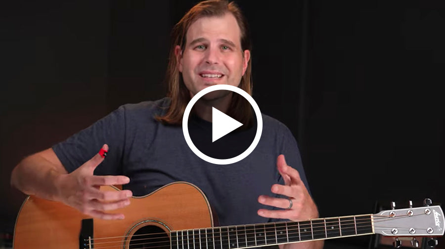 John Hatcher from Blues Guitar Institute teaches a thumb pick jumpstart course with a Black Mountain thumb pick and acoustic guitar