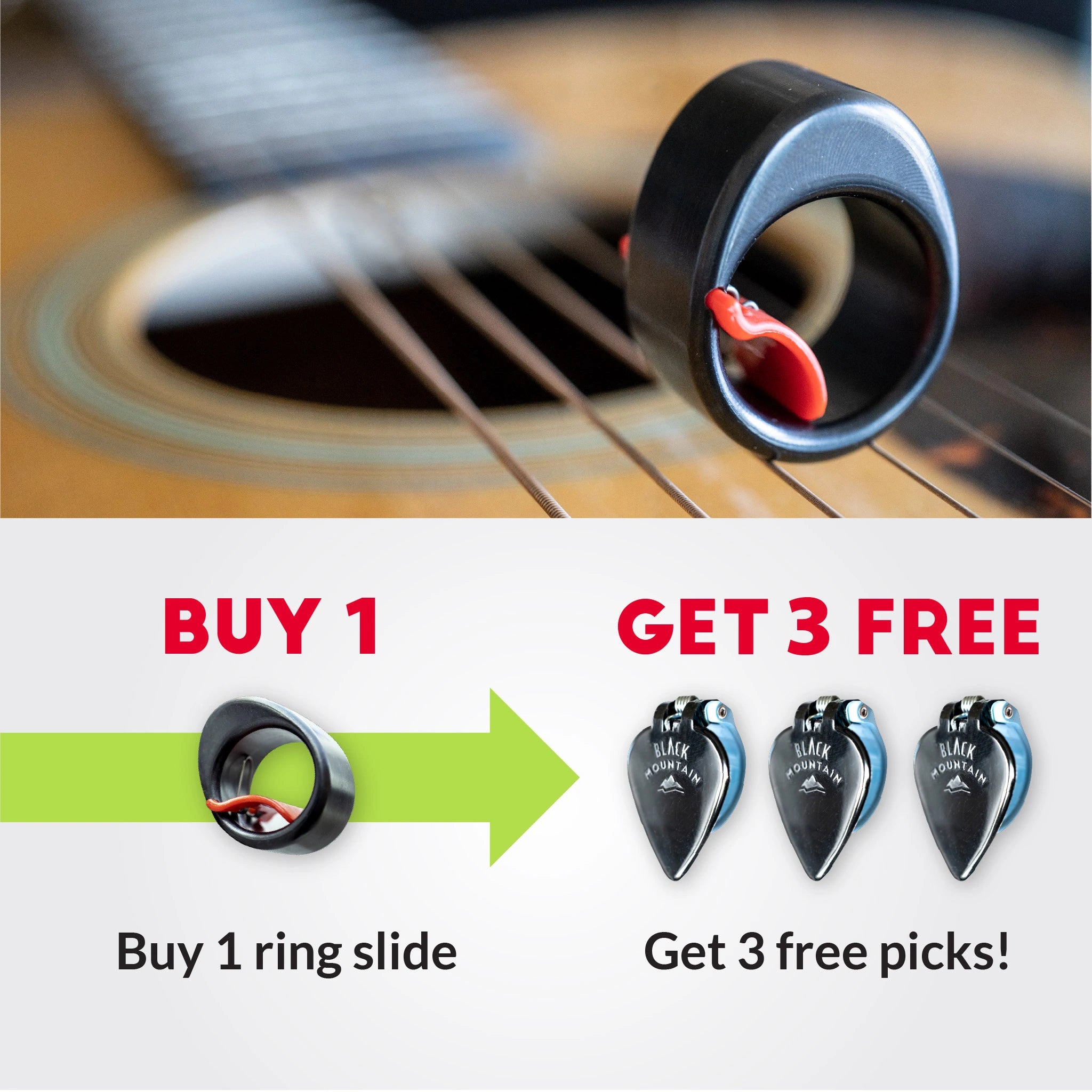 Buy 1 Slide Ring, Get 3 Free Picks